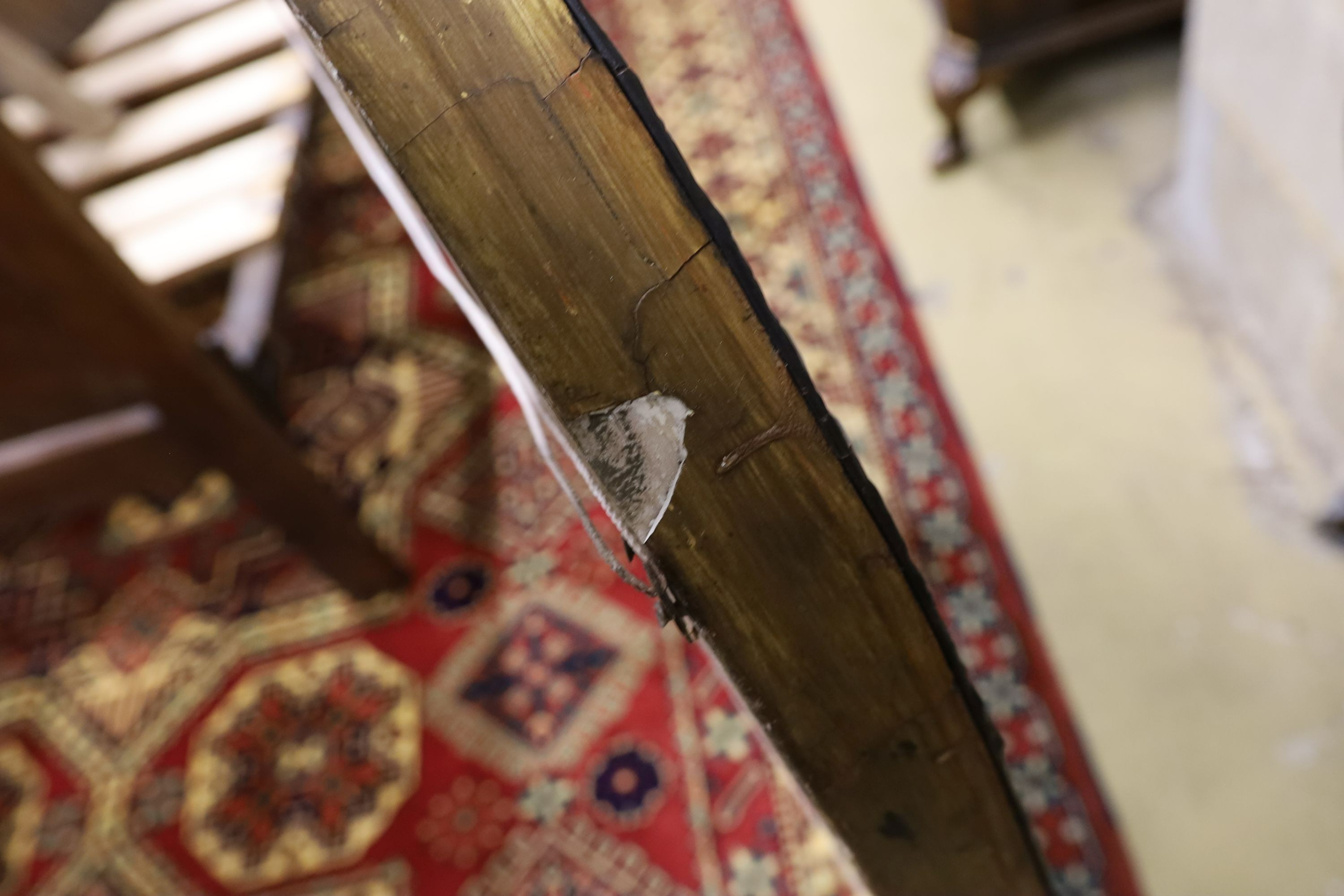An Irish style oval wall mirror, width 64cm, height 100cm